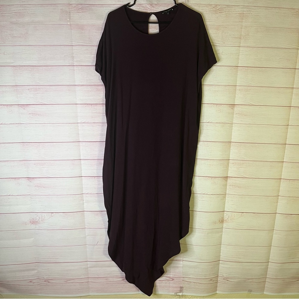 Universal Standard Deep Grape Iconic Geneva Asymmetrical Dress Size Medium